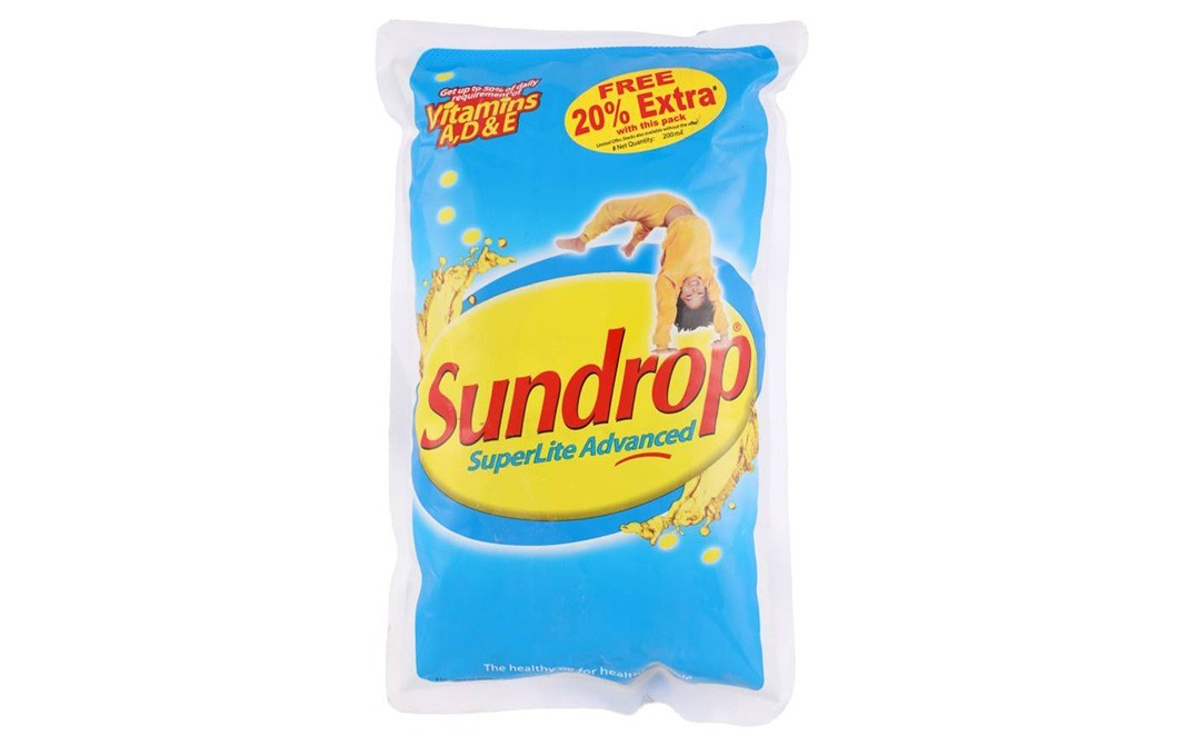 Sundrop Superlite Advanced Sunflower Oil   Pack  1 litre